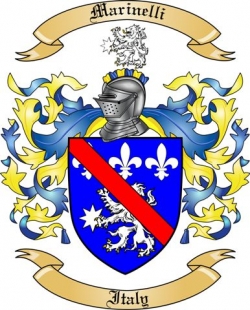 Marinelli Family Crest from Italy