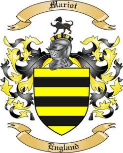 Mariot Family Crest from England2