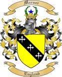Marner Family Crest from England