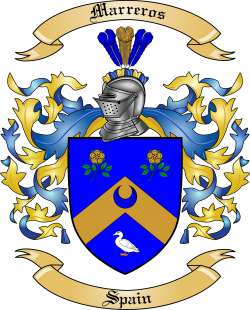 Marreros Family Crest from Spain