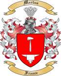 Martau Family Crest from France