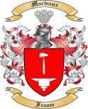 Marteaux Family Crest from France