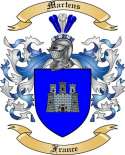 Martens Family Crest from France