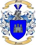 Marti Family Crest from France