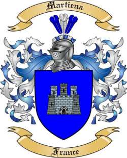 Martiena Family Crest from France