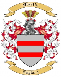 Martin Family Crest from England