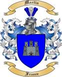 Martin Family Crest from France