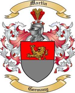Martin Family Crest from Germany