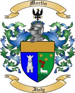 Martin Family Crest from Italy