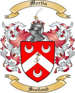 Martin Family Crest from Scotland