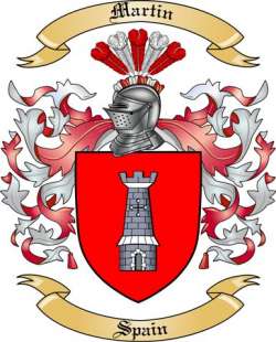 Martin Family Crest from Spain