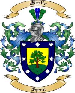 Martin Family Crest from Spain2