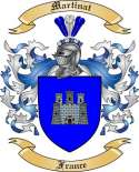 Martinat Family Crest from France