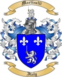 Martinelli Family Crest from Italy