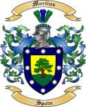 Martins Family Crest from Spain