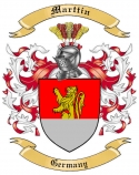 Marttin Family Crest from Germany