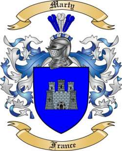 Marty Family Crest from France