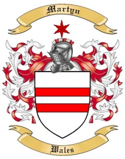 Martyn Family Crest from Wales