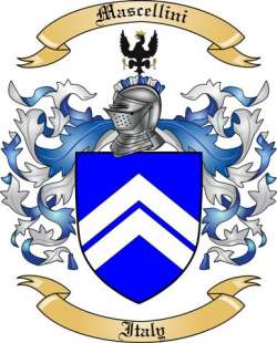 Mascellini Family Crest from Italy