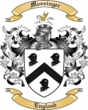 Massinger Family Crest from England