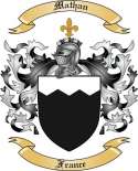 Mathan Family Crest from France