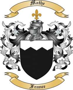 Mathe Family Crest from France2