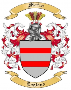 Matin Family Crest from England