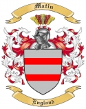 Matin Family Crest from England
