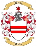 Matin Family Crest from Wales