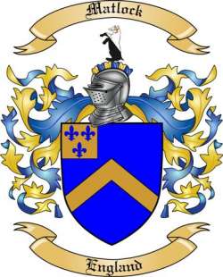 Matlock Family Crest from England