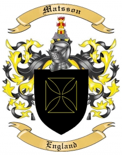 Matsson Family Crest from England