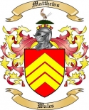 Matthews Family Crest from Wales