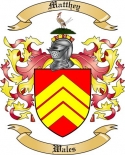 Matthey Family Crest from Wales