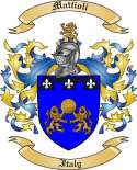 Mattioli Family Crest from Italy