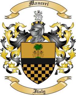 Mauceri Family Crest from Italy
