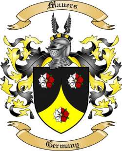 Mauers Family Crest from Germany