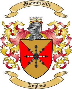 Maundeville Family Crest from England