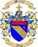 Maurici Family Crest from Italy