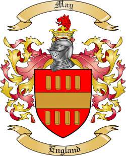May Family Crest from England