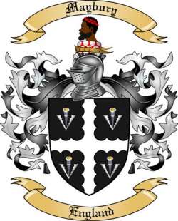 Maybury Family Crest from England