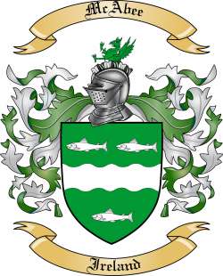 McAbee Family Crest from Ireland