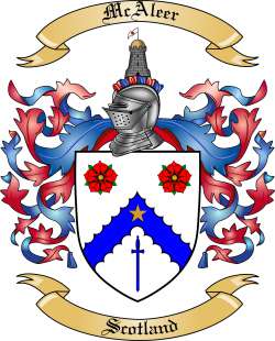 McAleer Family Crest from Scotland