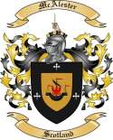 McAlester Family Crest from Scotland