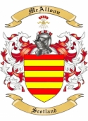 McAlloon Family Crest from Scotland