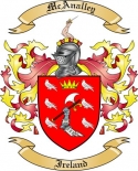 McAnalley Family Crest from Ireland