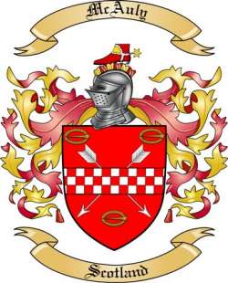 McAuly Family Crest from Scotland
