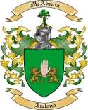 McAvenia Family Crest from Ireland