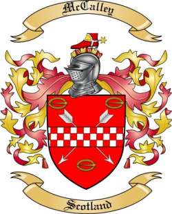 McCalley Family Crest from Scotland