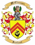 McClarence Family Crest from Scotland