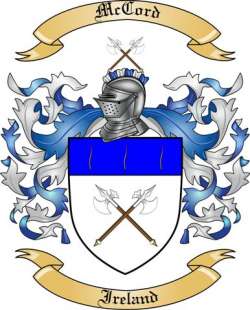 McCord Family Crest from Ireland